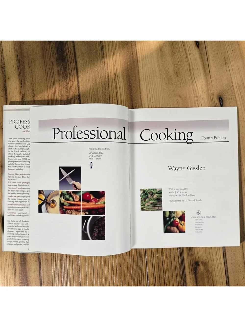 Professional Cooking Wayne Gisslen 4th Edition 1st Printing 1999 Hardcover